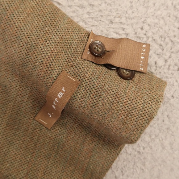 Marled Jacket XL Green Brown Melange Hopsack Patch Pockets Blazer 46S NEW $175 - Picture 5 of 14